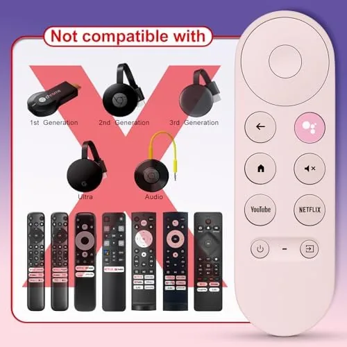 The remote being held while pressing the voice search button