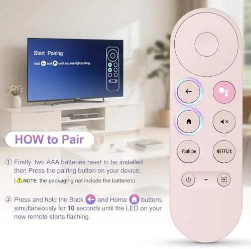 The remote controlling a movie playing on the television