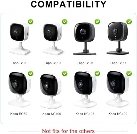 Close look at the Adhesive Tapo Camera Mount Fits for Tapo Indoor Security Camera build quality