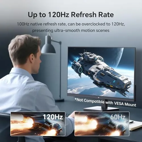 Close look at the KTC 27 Inch QHD Computer Monitor 100Hz (OC 120Hz), 1440P build quality