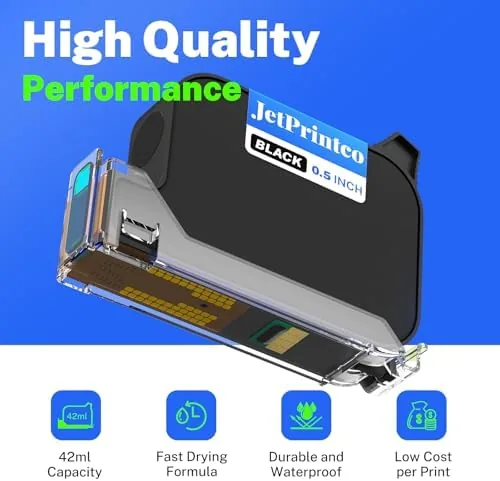 The 0.5 Inch Print Height Intelligent JC01 Handheld Inkjet Printer (Black) compared in context