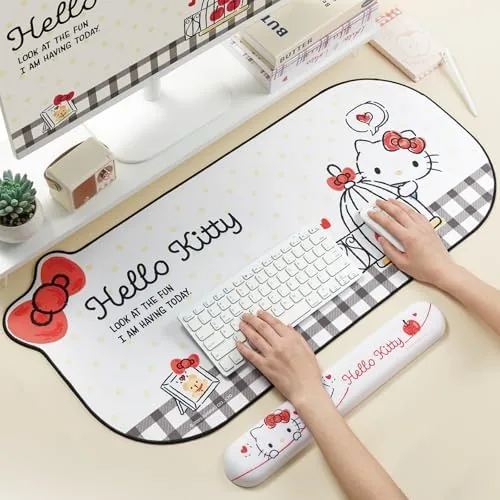 Testing the Kuitmor Kawaii Anime Cat Mouse Pad, Non-Slip Waterproof Desk Mat over two weeks