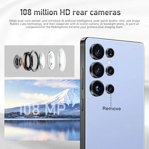 Close look at the I25Ultra Unlocked Smartphone,16+512GB Unlocked Phone,6.9" HD+ Display,Built in Pen,Snapdragon 8 build quality