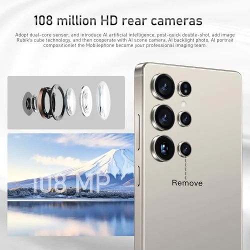 Close look at the I25Ultra Unlocked Smartphone,16+512GB Unlocked Phone,6.9" HD+ Display,Built in Pen,Snapdragon 8 build quality