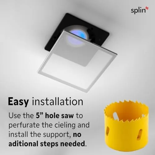 The Splin Ceiling Embedded Mount Stand Compatible with Smart Speaker Alexa in real use