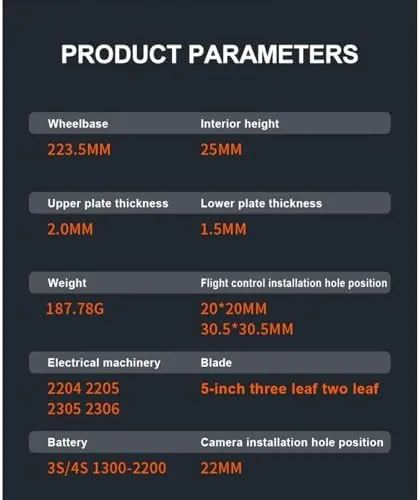 The 5Inch FPV Racing Drone Frame, Quadcopter Frame, Carbon Fiber, circular compared in context