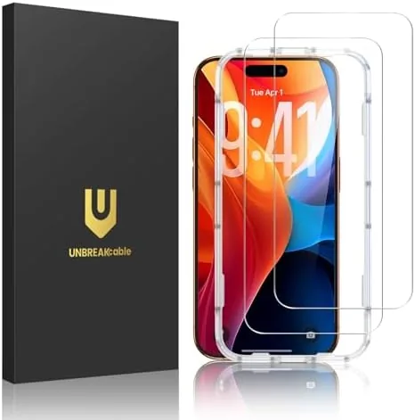 The UNBREAKcable 2-pack box with one glass protector and the installation frame