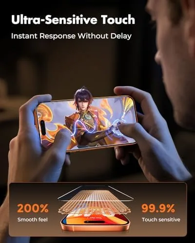 Comparison of the glass protector against plastic film and a hybrid protector