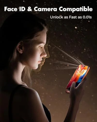 A cracked protector being peeled off to reveal the pristine display beneath
