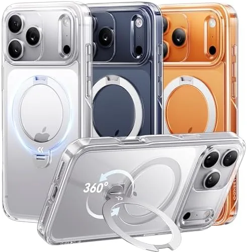 Overview of the CASEKOO Clear for iPhone 17 Pro Case with 360 Spin
