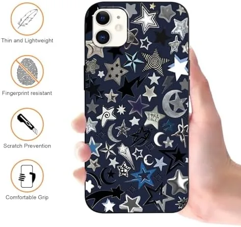 Another view of the 2 Pack Cool Star Phone Case for iPhone 11 6.1",Cute