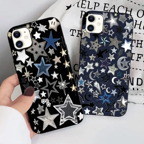 The 2 Pack Cool Star Phone Case for iPhone 11 6.1",Cute compared in context