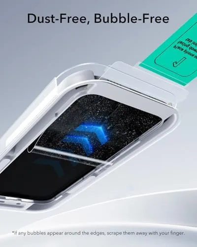 The ESR 3 Pack for iPhone 17 Pro Max Screen Protector in real use