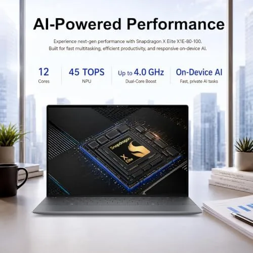 A professional using the Dell XPS 13 9345 at a coffee shop