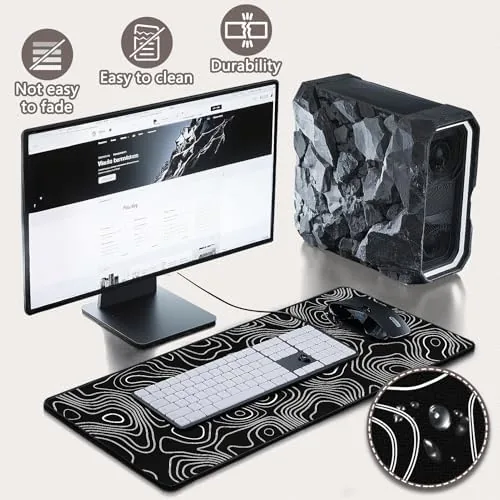 The Mouse Pad Gaming - Desk Mat for Keyboard and Mouse in real use
