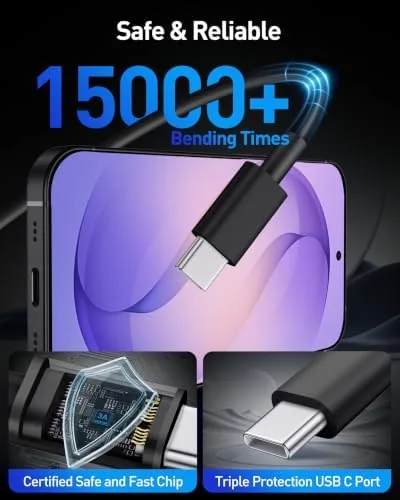Another view of the 90W 4-Port USB C Super Fast Car Charger for Samsung