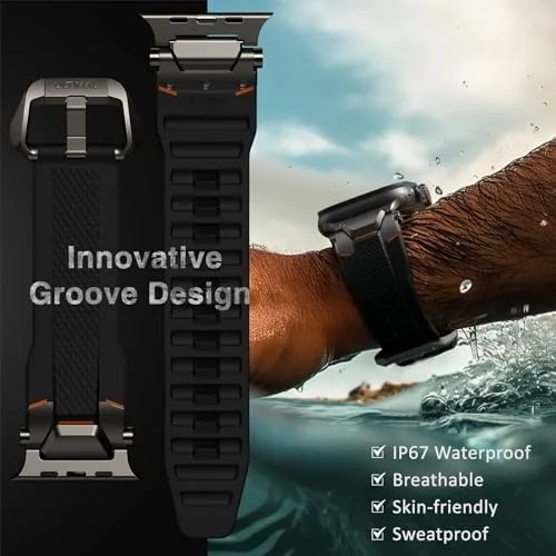 Close look at the ULTIMAL Rugged Band for Apple Watch Ultra 3/2/1 49mm, Series build quality