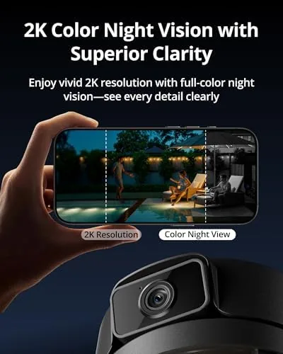 The Outdoor Porch Light Security Camera, 2K HD Live View Wi-Fi in real use