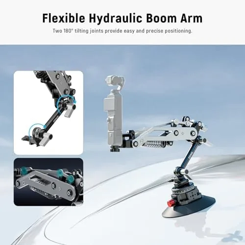 Another view of the NEEWER Vacuum Suction Cup Car Mount for Action Camera with