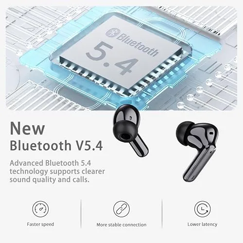 Close look at the Wireless Earbuds, Bluetooth Ear Buds 5.4 Mini HiFi Stereo with build quality
