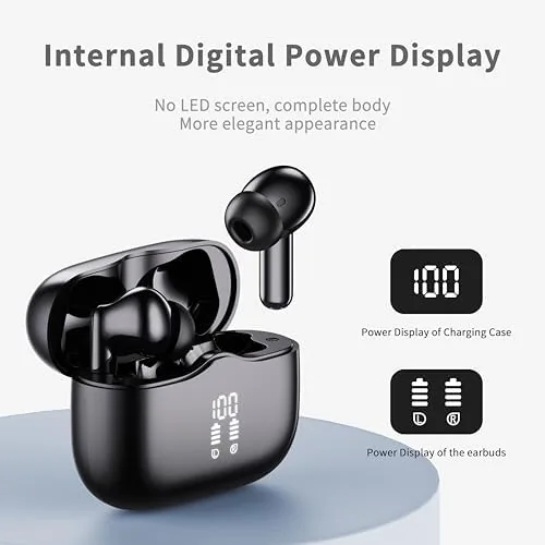 Another view of the Wireless Earbuds, Bluetooth Ear Buds 5.4 Mini HiFi Stereo with
