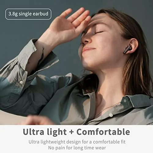 The Wireless Earbuds, Bluetooth Ear Buds 5.4 Mini HiFi Stereo with compared in context
