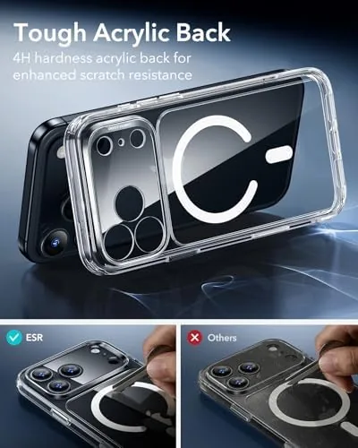 The ESR for iPhone 17 Pro Max Case for MagSafe, Camera compared in context