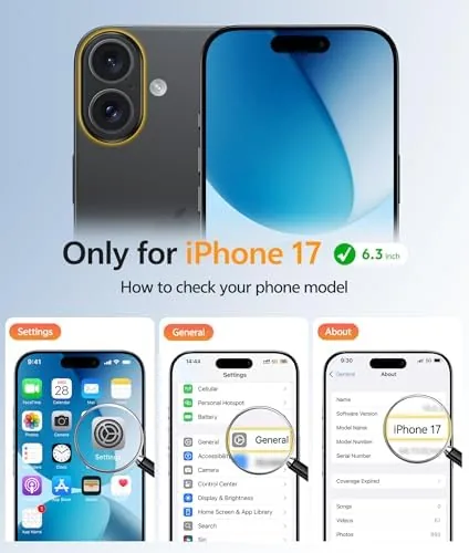 Close look at the FNTCASE for iPhone 17 Case, Compatible with Magsafe, Glass Screen build quality