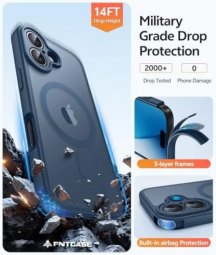 Another view of the FNTCASE for iPhone 17 Case, Compatible with Magsafe, Glass Screen