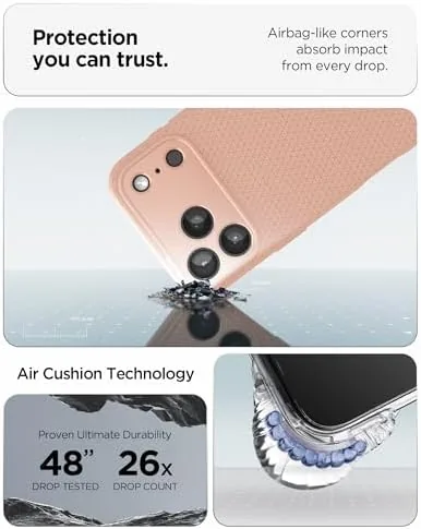 The Spigen for iPhone 17 Pro Max Case, Liquid Air [TPU compared in context