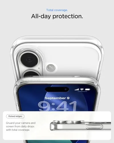 The Spigen Ultra Hybrid case next to a basic clear case and a heavy duty case