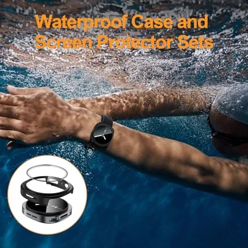 Watch being worn during a gym workout with the protector fitted