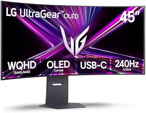 Overview of the LG 45GX900A-B 45-Inch Ultragear WQHD (3440 x 1440) OLED Curved