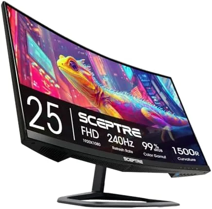 Testing the New! Sceptre 24.5-inch Gaming Monitor 240Hz 1ms DisplayPort x2 HDMI over two weeks