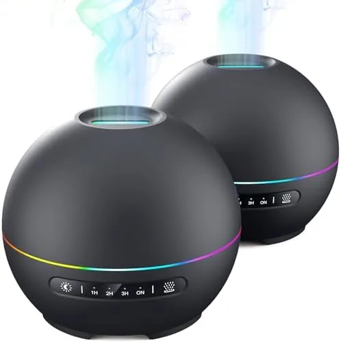THIMONES 2 Pack Essential Oil Diffuser for Home - 200ml Ultrasonic Aromatherapy Diffuser with Review: Tested and Rated