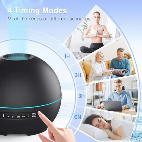 Another view of the THIMONES 2 Pack Essential Oil Diffuser for Home - 200ml