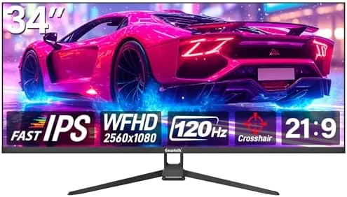 Overview of the Gawfolk Gaming Monitor 34 inch IPS 120Hz, Ultrawide PC Screen