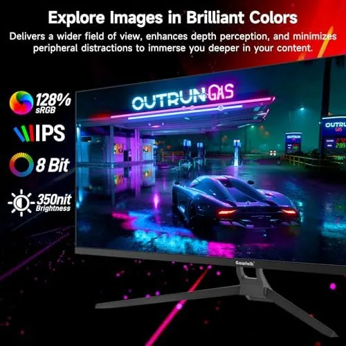Close look at the Gawfolk Gaming Monitor 34 inch IPS 120Hz, Ultrawide PC Screen build quality