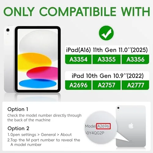 Close look at the Andnary Case for iPad (A16) 11th Generation 11 inch 2025/10th build quality