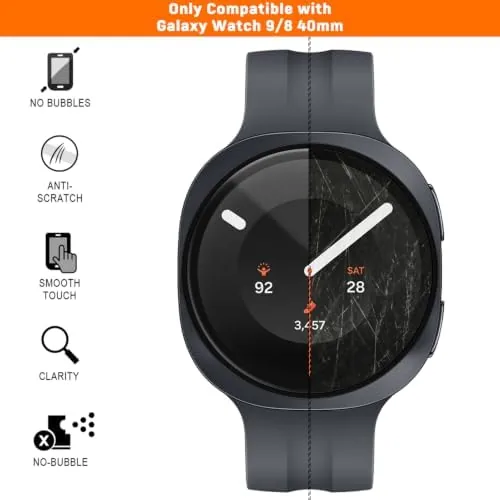 Testing the SPGUARD For Samsung Galaxy Watch 9/8 40mm Screen Protector [4-Pack] over two weeks