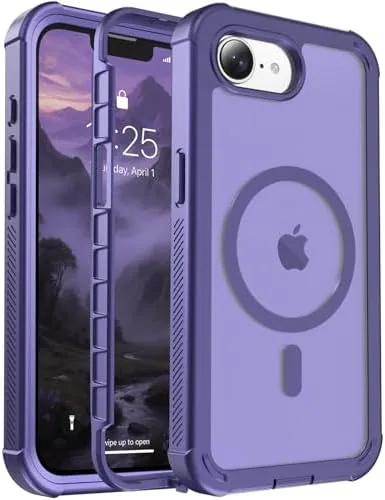 jaroco Magnetic for iPhone 17e Case& iPhone 16e Case Dark Purple | Compatible with Review: Tested and Rated