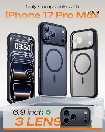 Close look at the TOCOL for iPhone 17 Pro Max Case, Compatible with MagSafe build quality