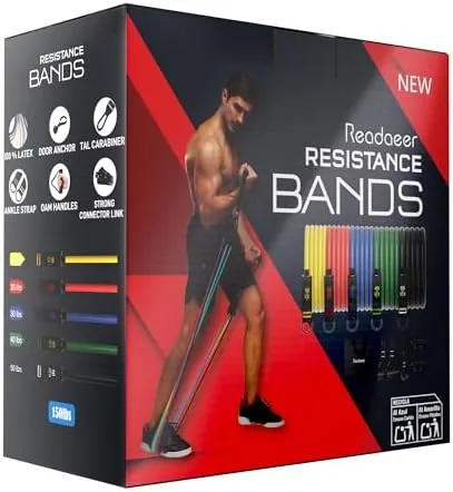 The Readaeer Resistance Bands, Exercise Bands for Working Out with Handles compared in context