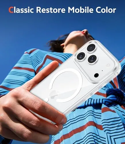 The case installed on the phone beside the bundled screen protector packaging