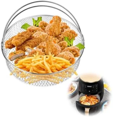 Air Fryer Basket with 2 Food Tongs | 8.27In Air Fryer Mesh Basket, Accessories Review: Tested and Rated