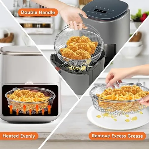 Testing the Air Fryer Basket with 2 Food Tongs | 8.27In Air over two weeks