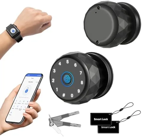 Smart Door Knob Fingerprint Door Lock with Keypad,6 in 1 to Unlock for Home Review: Tested and Rated