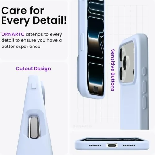 Another view of the ORNARTO for iPhone 17 Pro Max Case, Liquid Silicone, Baby