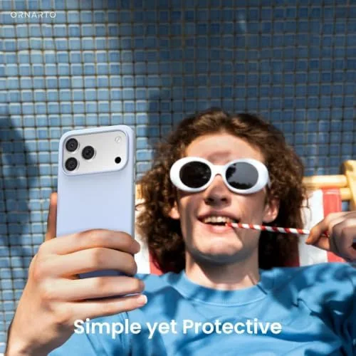 The ORNARTO for iPhone 17 Pro Max Case, Liquid Silicone, Baby compared in context