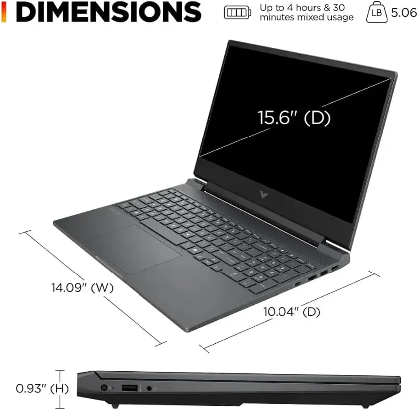 The HP HP 15-fa2013dx Victus 15.6" 144Hz Full HD Gaming Laptop in real use